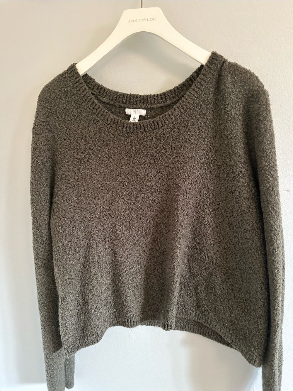 Nordstrom Bouclé Crewneck Sweater in Taupe